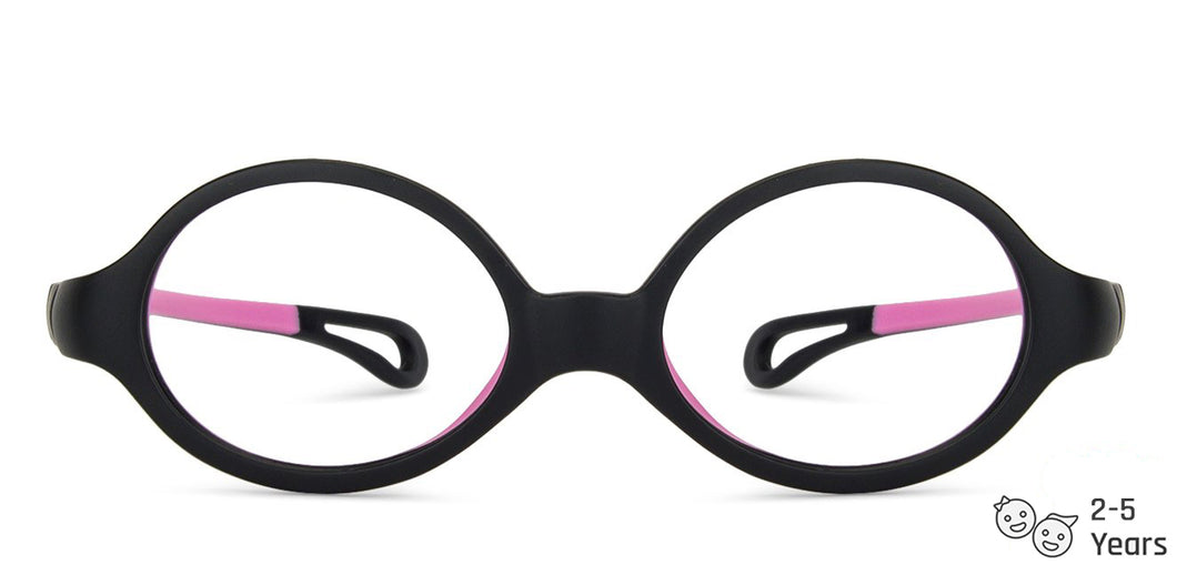 Black Oval Full Rim  Kid Eyeglasses by Lenskart Junior-144098