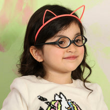 Load image into Gallery viewer, Black Oval Full Rim  Kid Eyeglasses by Lenskart Junior-144087