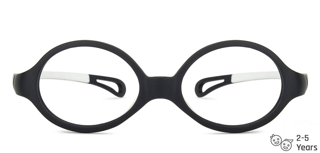Black Oval Full Rim  Kid Eyeglasses by Lenskart Junior-144087
