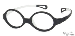 Black Oval Full Rim  Kid Eyeglasses by Lenskart Junior-144087