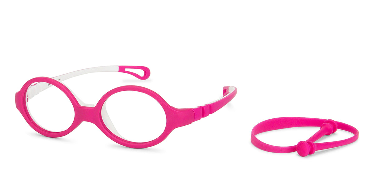 Pink Oval Full Rim Kid Eyeglasses by Lenskart Junior-144088