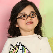 Load image into Gallery viewer, Brown Oval Full Rim  Kid Eyeglasses by Lenskart Junior-144089