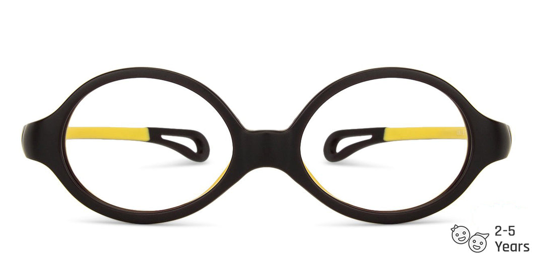 Brown Oval Full Rim  Kid Eyeglasses by Lenskart Junior-144089