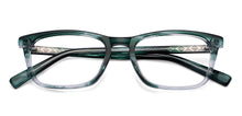 Load image into Gallery viewer, Green Rectangle Full Rim Kid Eyeglasses by Lenskart Junior-146603
