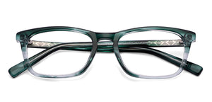 Green Rectangle Full Rim Kid Eyeglasses by Lenskart Junior-146603