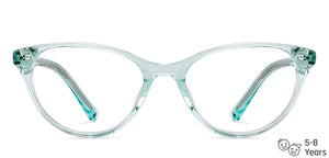 Green Cat Eye Full Rim  Kid Eyeglasses by Lenskart Junior-146668