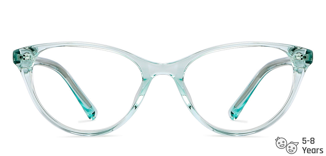 Green Cat Eye Full Rim  Kid Eyeglasses by Lenskart Junior-146668