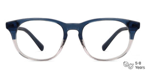 Blue Square Full Rim  Kid Eyeglasses by Lenskart Junior-146673