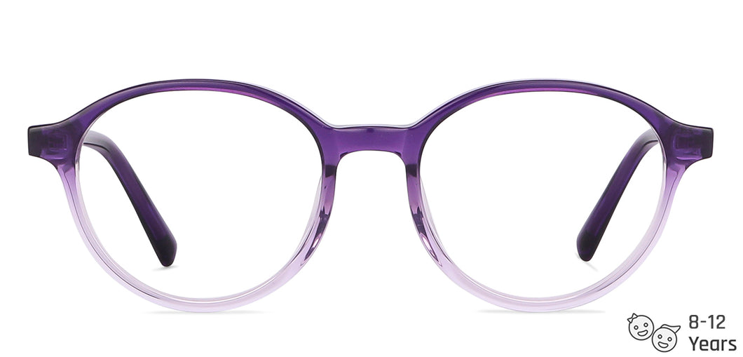 Purple Round Full Rim  Kid Eyeglasses by Lenskart Junior-146678