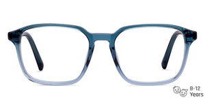 Blue Square Full Rim  Kid Eyeglasses by Lenskart Junior-146683