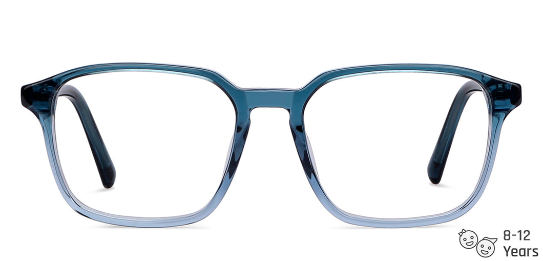 Blue Square Full Rim  Kid Eyeglasses by Lenskart Junior-146683
