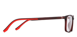 Marron Rectangle Full Rim Kid Eyeglasses by Lenskart Junior-147234