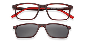 Marron Rectangle Full Rim Kid Eyeglasses by Lenskart Junior-147234