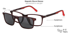 Load image into Gallery viewer, Marron Rectangle Full Rim Kid Eyeglasses by Lenskart Junior-147234