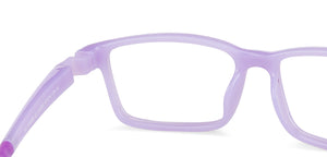 Purple Rectangle Full Rim  Kid Eyeglasses by Lenskart Junior-143255