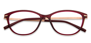 Maroon Cat Eye Full Rim Women Eyeglasses by Lenskart Air Online-136721