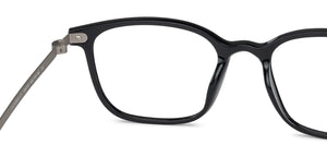 Black Square Full Rim Unisex Eyeglasses by Lenskart Air Online-136725