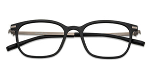 Black Square Full Rim Unisex Eyeglasses by Lenskart Air Online-136725