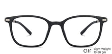 Load image into Gallery viewer, Black Square Full Rim Unisex Eyeglasses by Lenskart Air Online-136725