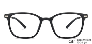 Black Square Full Rim Unisex Eyeglasses by Lenskart Air Online-136725