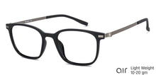 Load image into Gallery viewer, Black Square Full Rim Unisex Eyeglasses by Lenskart Air Online-136725