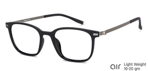 Black Square Full Rim Unisex Eyeglasses by Lenskart Air Online-136725