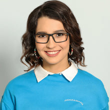 Load image into Gallery viewer, Black Rectangle Full Rim Extra Wide Unisex Eyeglasses by Lenskart Air Online-136737