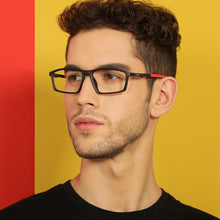 Load image into Gallery viewer, Black Rectangle Full Rim Extra Wide Unisex Eyeglasses by Lenskart Air Online-136737