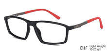 Load image into Gallery viewer, Black Rectangle Full Rim Extra Wide Unisex Eyeglasses by Lenskart Air Online-136737