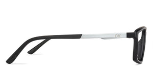 Black Rectangle Full Rim Unisex Eyeglasses by Lenskart Air Computer Glasses-147983