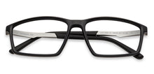 Load image into Gallery viewer, Black Rectangle Full Rim Unisex Eyeglasses by Lenskart Air Computer Glasses-147983