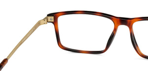 Brown Rectangle Full Rim Unisex Eyeglasses by Lenskart Air Computer Glasses-142869