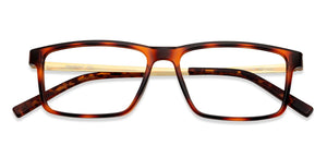 Brown Rectangle Full Rim Unisex Eyeglasses by Lenskart Air Computer Glasses-142869