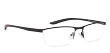 Load image into Gallery viewer, Black Rectangle Half Rim Unisex Eyeglasses by Lenskart Air Online-136779