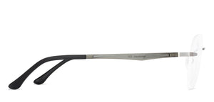 Grey Aviator Rimless Unisex Eyeglasses by Lenskart Air Online-136787