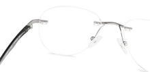 Load image into Gallery viewer, Grey Aviator Rimless Unisex Eyeglasses by Lenskart Air Online-136787