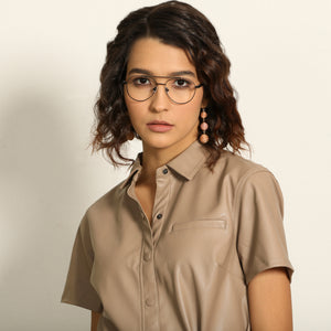 Black Aviator Full Rim Unisex Eyeglasses by Lenskart Air Online-136792