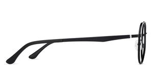 Black Aviator Full Rim Unisex Eyeglasses by Lenskart Air Online-136792