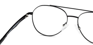 Black Aviator Full Rim Unisex Eyeglasses by Lenskart Air Online-136792