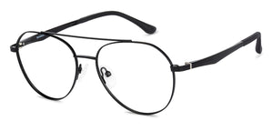 Black Aviator Full Rim Unisex Eyeglasses by Lenskart Air Online-136792