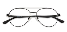 Load image into Gallery viewer, Black Aviator Full Rim Unisex Eyeglasses by Lenskart Air Online-136794