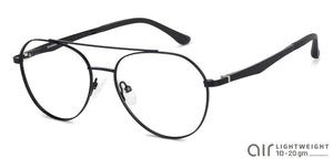 Black Aviator Full Rim Unisex Eyeglasses by Lenskart Air Online-136794