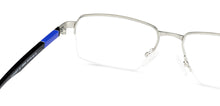 Load image into Gallery viewer, Grey Rectangle Half Rim Wide Unisex Eyeglasses by Lenskart Air Online-136808