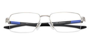 Grey Rectangle Half Rim Wide Unisex Eyeglasses by Lenskart Air Online-136808