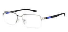 Load image into Gallery viewer, Grey Rectangle Half Rim Wide Unisex Eyeglasses by Lenskart Air Online-136808