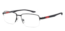 Load image into Gallery viewer, Black Rectangle Half Rim Wide Unisex Eyeglasses by Lenskart Air Online-136809