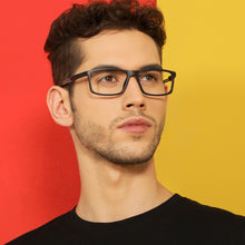 Load image into Gallery viewer, Blue Rectangle Full Rim Unisex Eyeglasses by Lenskart Air Online-136827