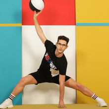 Load image into Gallery viewer, Black Rectangle Half Rim Unisex Eyeglasses by Lenskart Air Online-136832
