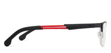 Load image into Gallery viewer, Black Rectangle Half Rim Unisex Eyeglasses by Lenskart Air Online-136832