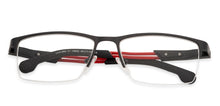 Load image into Gallery viewer, Black Rectangle Half Rim Unisex Eyeglasses by Lenskart Air Online-136832